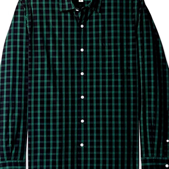 Goodthreads Standard-Fit Long-Sleeve Plaid Poplin - Picture 2 of 3